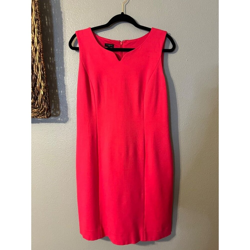 Talbots Sheath Dress 10 P 10P Ponte Pink Sleeveless Stretch Classic Career - Picture 10 of 14